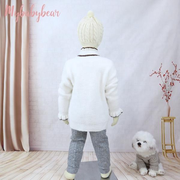 Baby Clothes Kids' Coat Winter Girls Feather Yarn Sweater Pullover Cute Baby Girls Sweater
