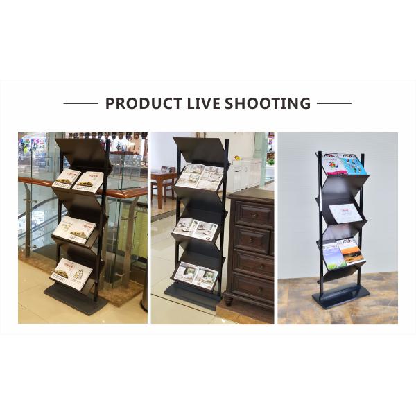 Zig Zag Detachable Information Display Stand 460X350mm Aluminum Profile