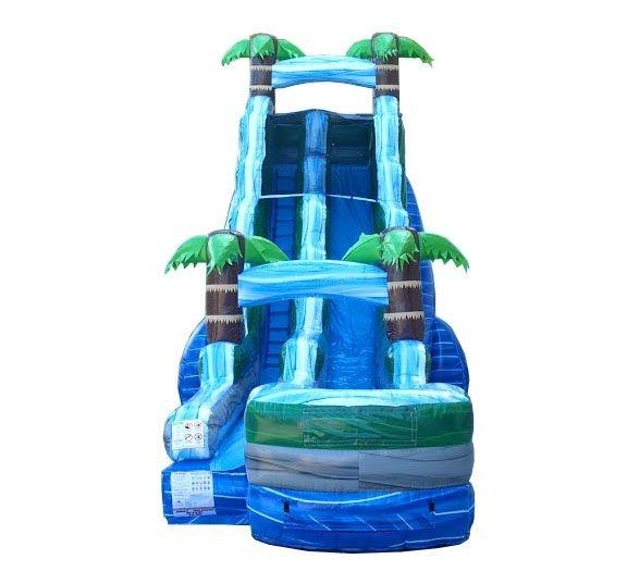 La Chambre de rebond de glissière d'eau d'amusement, le glissement gonflable N glissent 15*6*7m résistant
