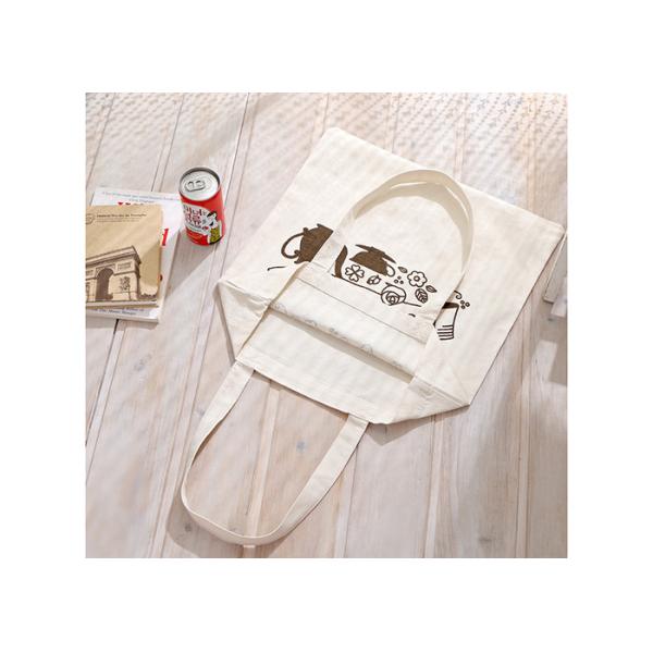 Calico Promotional Shopping Canvas Bag Fashionable Printing 37*40 CM Size
