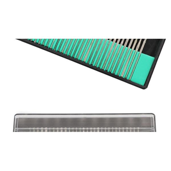 30 pièces accessoires de bijoux outils tête de meulage diamant 2.35mm/3mm