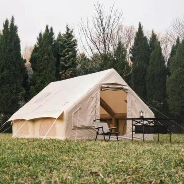 2023 Custom 2-3 Persons Family Camping Tent Waterproof Inflatable House Air Outdoor Inflatable Camping House Tent
