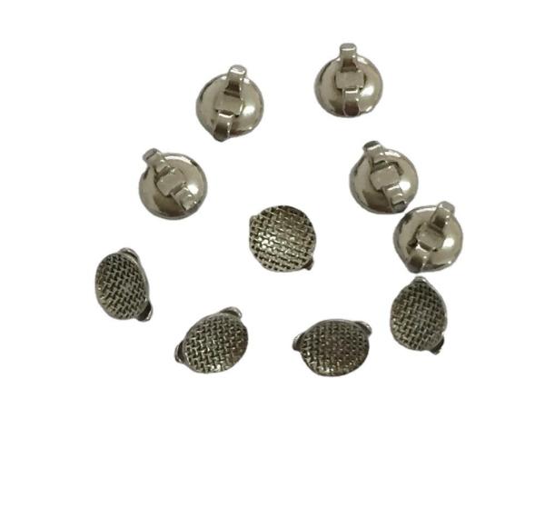 MFDS Norme de sécurité 10 pièces/pk Dentistique en acier inoxydable Orthodontique Liable Double Crochets Boutons lingual avec bras long