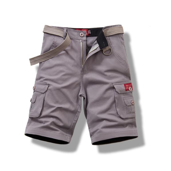 Men's Cargo Shorts Thick Cotton Material in Loose Fit with Multi-Pocket Convenience