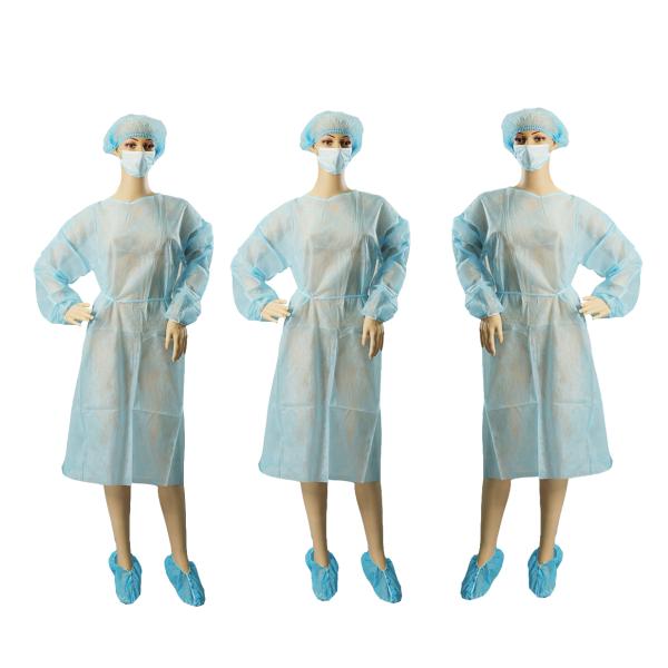 Safe Small Non Woven Garments / Non Woven Isolation Gown CE Certified