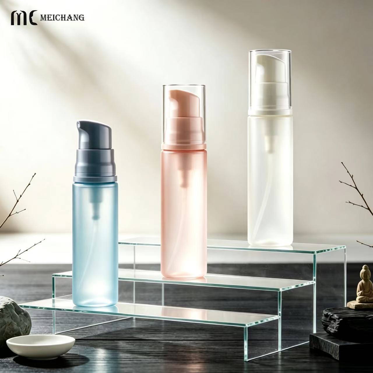 80ml / 100ml / 130ml Slim PET Fine Mist Spray Bottle for Makeup Setting Spray(MC-451)