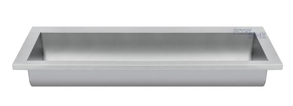 Commerical Wall Mounted Hung Single Wash Trough Basin Utility Stainless Steel 304 for food factory farms and petting zoos.
