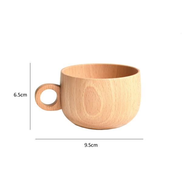 Beech Wooden Drinking Cups 250ml Wine Cocktails Mixed Drinks Beer Wooden Mug