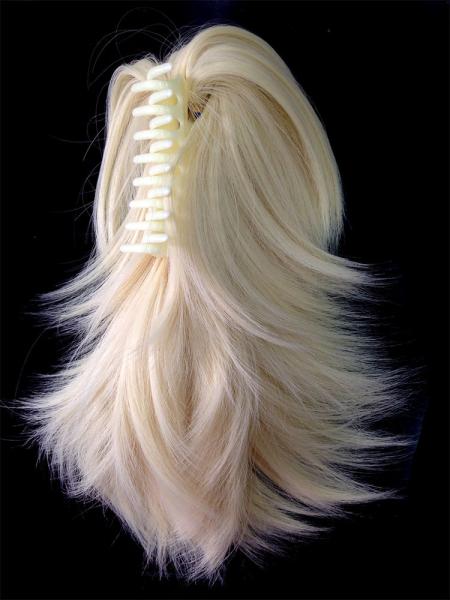 Women Clip On Synthetic Hair Pieces 14 High Temperature Fiber