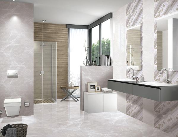 300x600mm Glossy Ceramic Bathroom Wall Tiles Modern Style