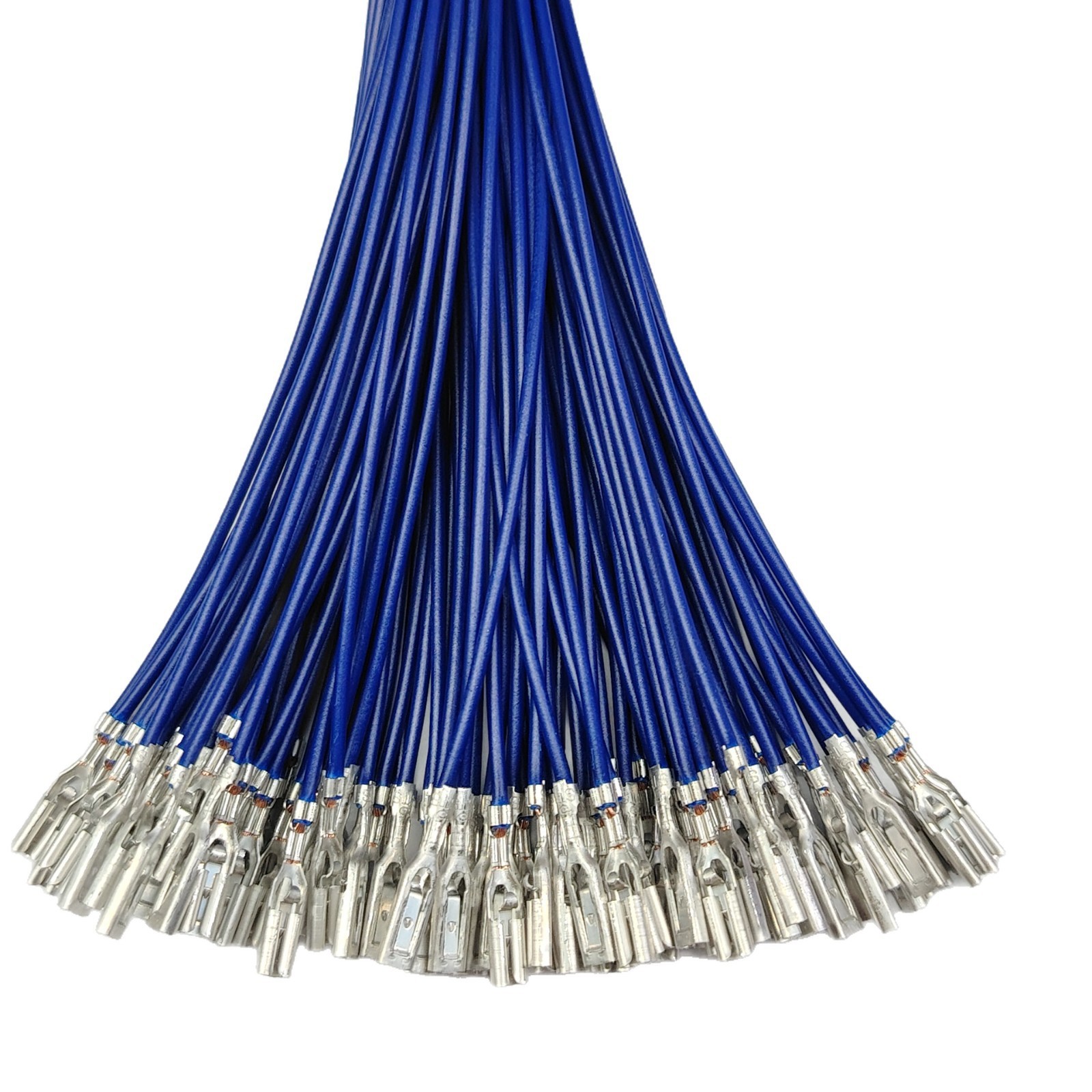Pre‑Crimped Straight Spade Female Terminal Jumper Wire Harness, 4.8mm 6.3mm Insulated Cable Assembly with Insulating Sheath & Heat Shrink Sealed End for Electric Stackers, UL Certified Factory