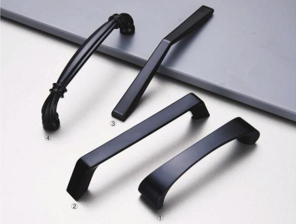 Black Matte Kitchen Cabinet Door Knobs And Handles With Different Types