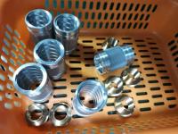 Anodização preta 6061 peças de alumínio Ansi CNC torneamento usinado