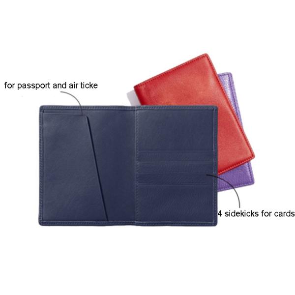 Leather passport holder multi-card passport collection protection cover bag