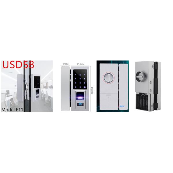 Fechadura da porta de vidro elétrica Keyless com capacidade de Big Data do teclado numérico do toque