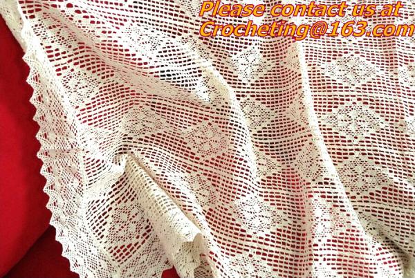 handmade, Crochet Round table clothing - table cover, handmade crochet, blanket, clothes