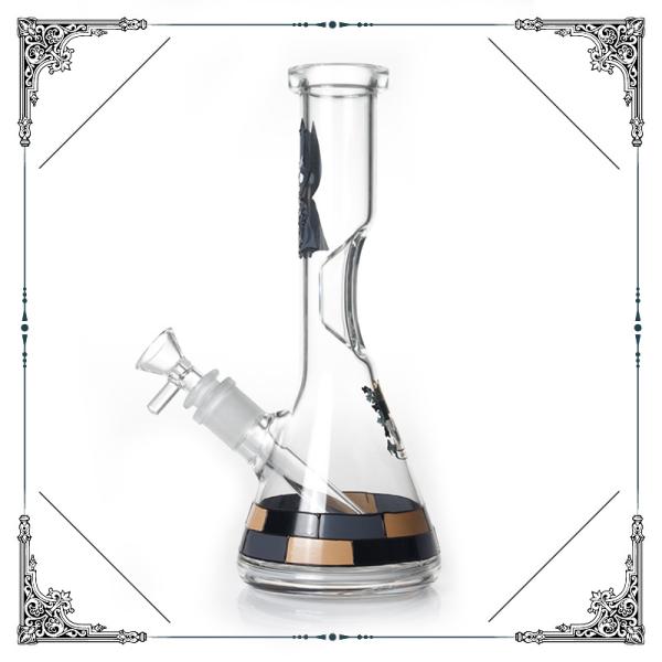 Phoenix Design Batman On Glass Smoking Water Pipe Heady Glass  Beaker Bong Hookah Pipes