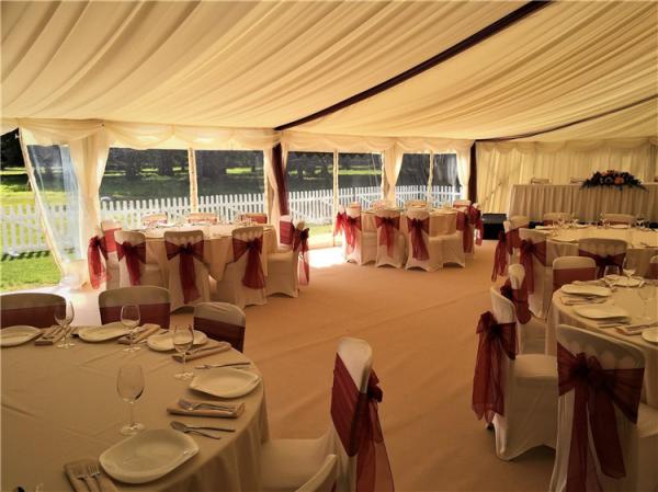 Romantic Wedding Event Transparent Roof Tent Structure Big Wedding Marquee For Hire