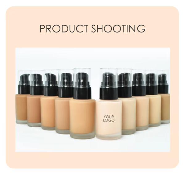 OEM Long Lasting Vegan Liquid Foundation Waterproof Face Matte SPF30 Makeup Concealer Foundation