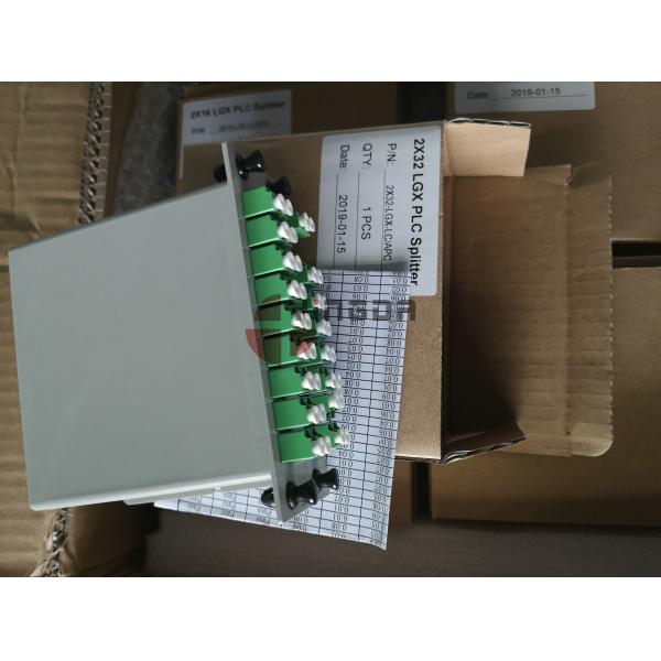 1x32 2x32 Lgx Plc Splitter Fiber Optic Cable Single Mode With LC SC Couplers