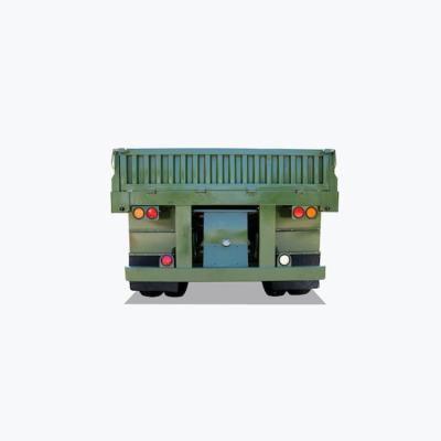                    3 Axles 40FT Versatile and Reliable Drop Side Rail Wall Flatbed Semi-Trailer with Fuwa Axle 13t and Mechinical Suspension             