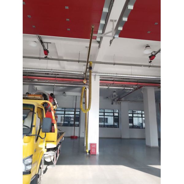 NFPA Compliant Automatic Sliding Rail Fire Truck Exhaust Removal System for Stations