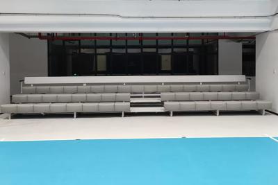 Lightweight Aluminum Portable Bleacher with Backrest for Temporary Seating