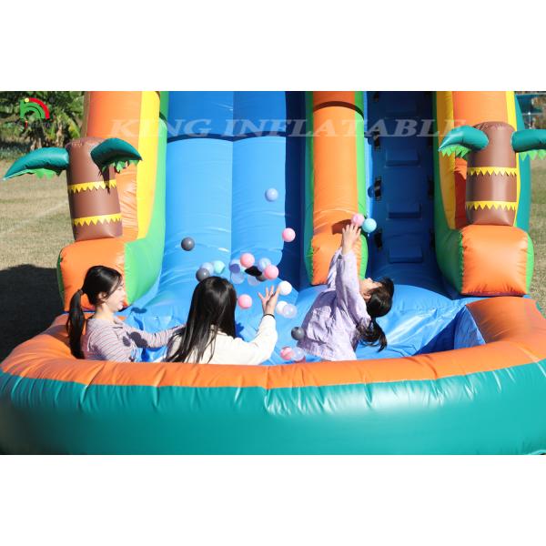 21x9x12FT Commercial  Grade PVC Bounce House Inflatable Water Slides Tropical Slide With Splash