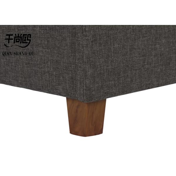 Sturdy Classic Linen Tall Upholstered Bed Home furnishings Size customized