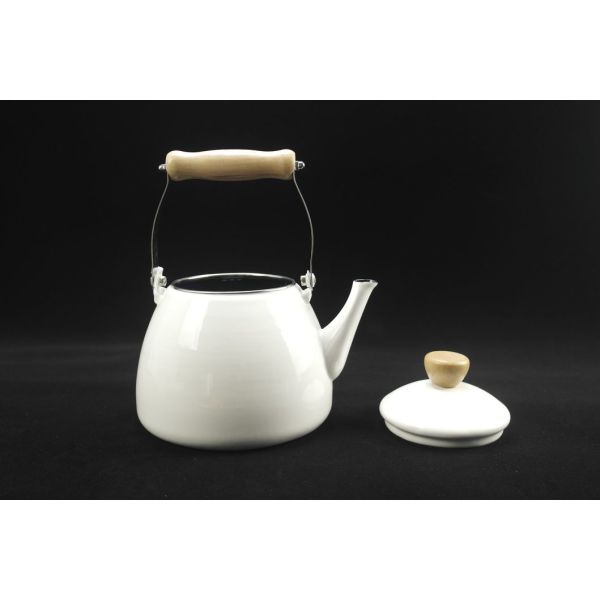 1400ml Flower Theme Enamel Water Kettles Enamel Teapot For Tea Brewing Sessions