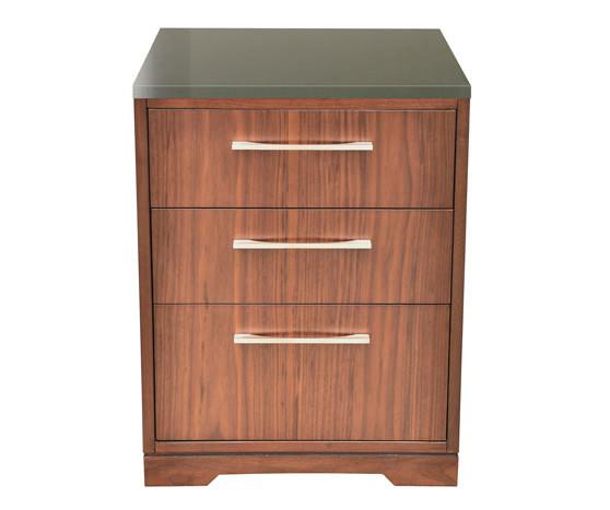 Black stone top walnut finish wooden 3-drawer night stand,bed side table for hotel bedroom furniture