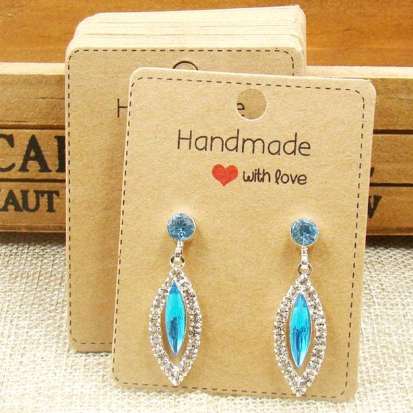 Custom Jewelry Display Card Earring Paper Tag Label OEM Accepted