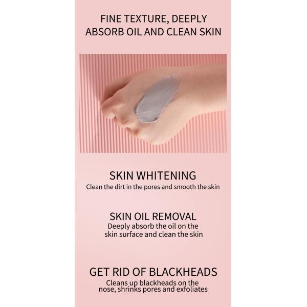 Private Label 100g Oil Control Face Mask Volcanic Mud Masks