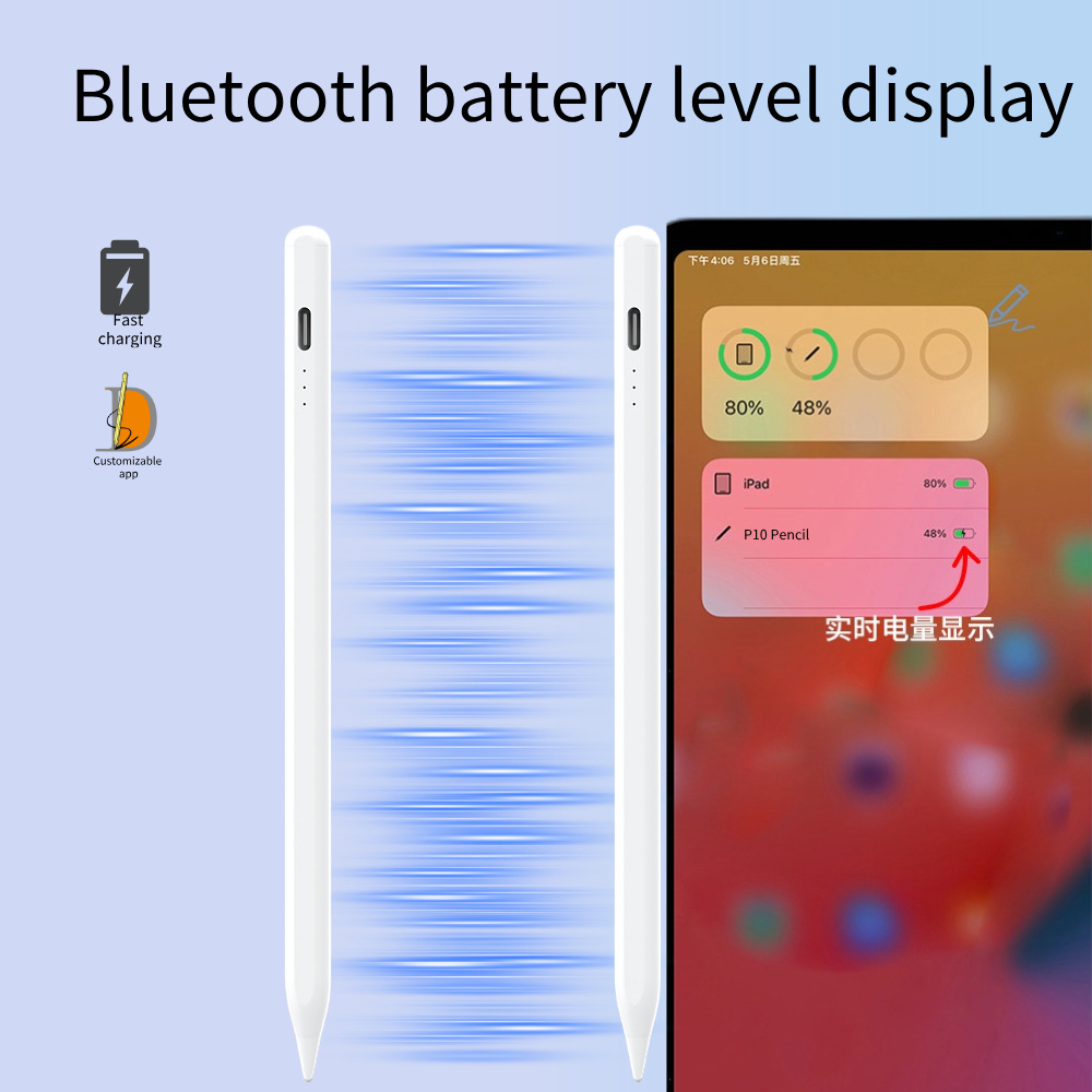 Source Factory Stylus Pens with Fast Charging, Bluetooth Connection, and DIY App Functionality for IPads After 2018