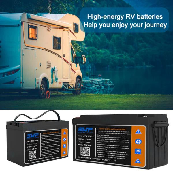 lightweight 10kg Lead Acid RV Battery Discharging Current 30A-60A