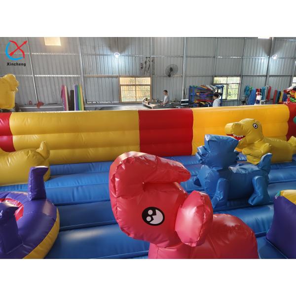 Inflatable Bouncy House Colourful Obstacle Course Inflatable Fun City Playground