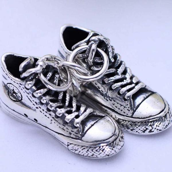Men and Women Sterling Silver Pendant Necklace with Silver Shoes Pendant(XH055344W)