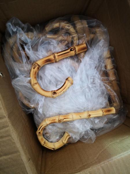 1pair 19cm(7.5 in) Bamboo purse handle Bamboo handle Purse handles bamboo bag handles purse hardware