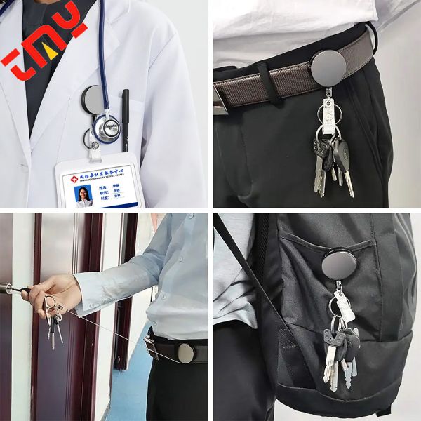 Wholesale Custom Heavy Duty Medical Badge Reels Nursing Badge Holders With Clips Sublimation Blanks For Printing