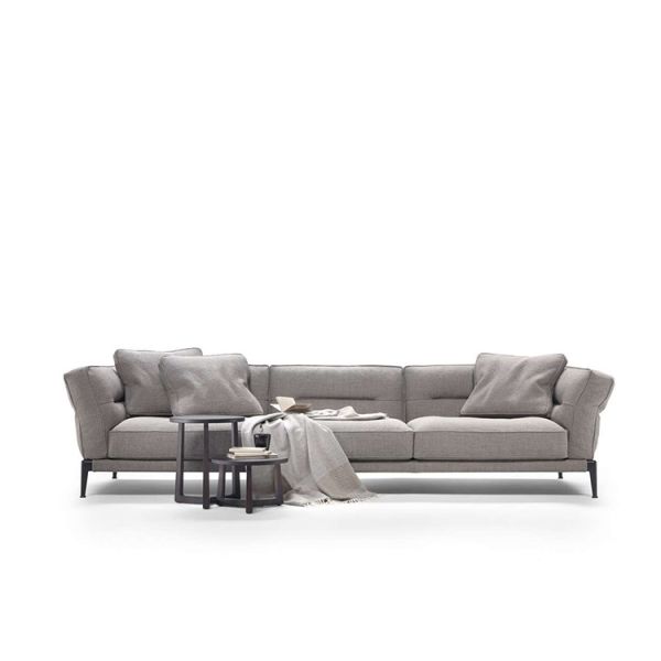 Italian Style Living Room Furniture Sofa Modern Fabric Corner Sofa