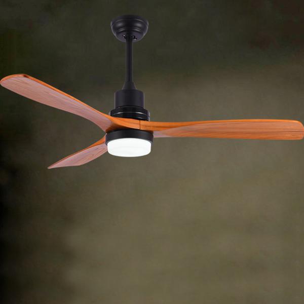 Vintage Wood Ceiling Fan Remote Control Fans With Lights lamp Industrial Decor AC 220v ceiling fan light(WH-CLL-13)