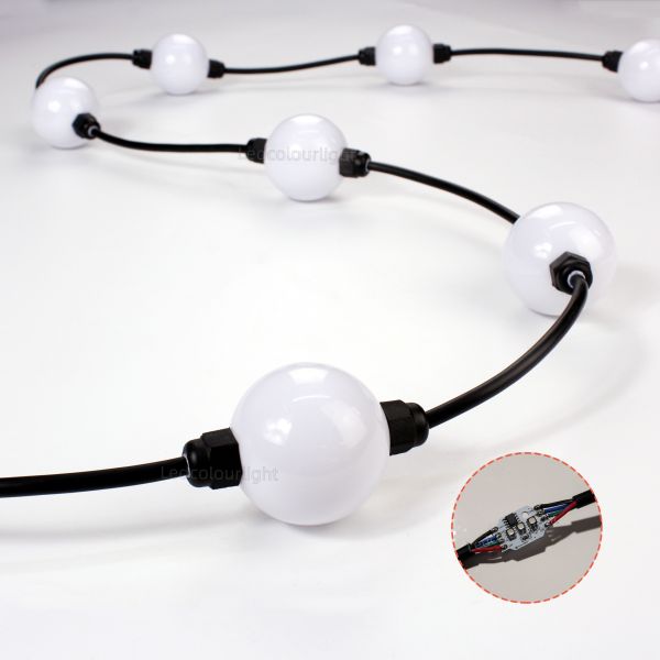 50mm DMX512 WS2811 3D Pixel Ball Light String for Christmas Holiday Lighting