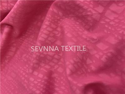 Gym de alinhamento retro macio da tela da malha do Activewear de Lycra do nylon que treina Rose Red