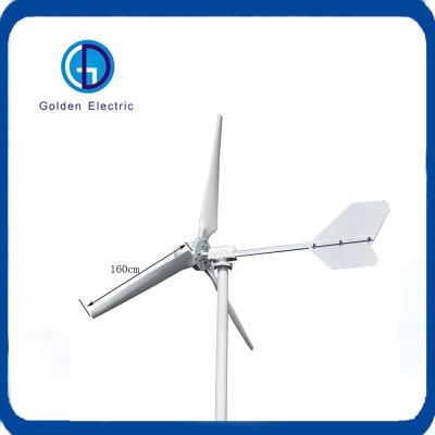 Gerador de turbinas eólicas de 3 pás para 1kw 2kw 3kw 5kw Potência de saída em CA de três fases
