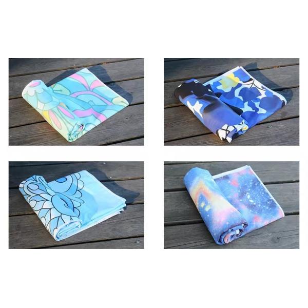 Non Slip Large Microfiber Beach Towels 65*185cm Printable Non Skid Yoga Towel
