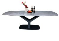 Grande cerâmico telescópico de vidro moderado da mesa de jantar coberto para 10-12 assentos