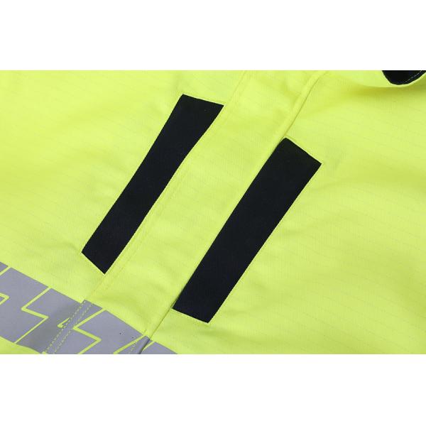 El alto fuego estático anti de la visibilidad impermeabiliza la chaqueta de la seguridad de la protección del arco voltaico para la industria eléctrica