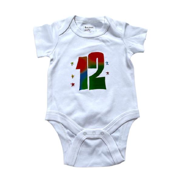 Infant Bodysuit Clothes Set 12 Monthly Rompers Shower Present Pack for Summer Season