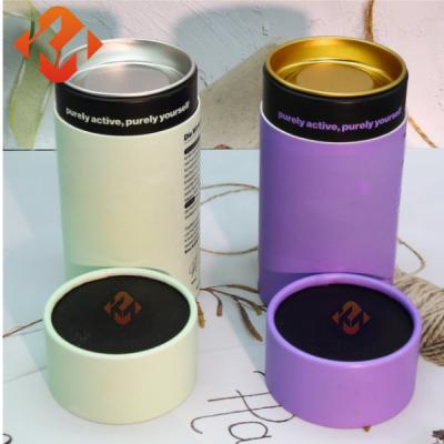 Cylindrical Custom Paper Tube Packaging Biodegradable Kraft Paper Candle Tube