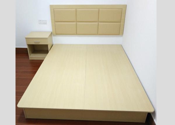 Customized Buget Hotel Contract Furniture Bed Melamine Laminated Board With PVC Edge